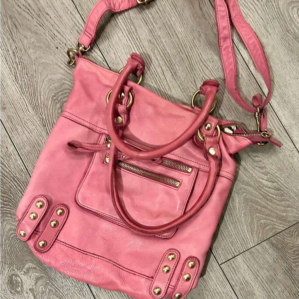 Linea Pelle Pink Shoulder Bag